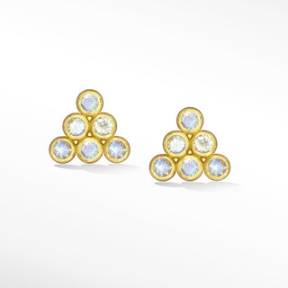 Moonstone 18K Yellow Gold Stud Earrings [product_metal] [product_color]  - Nina Wynn Designs 