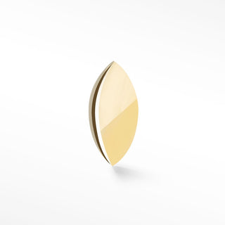 Marquise Flat back Earring 14k Yellow Gold [product_metal] [product_color]  - Nina Wynn Designs 