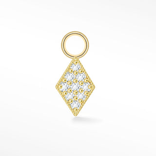 Diamond 8mm Diamond Yellow Gold 18k Petite Charms [product_metal] [product_color]  - Nina Wynn Designs 