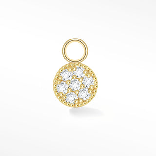 Round 6mm Diamond Yellow Gold 18k Petite Charms [product_metal] [product_color]  - Nina Wynn Designs 