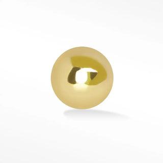 Sphere 2.5mm Flat back Earring 14k Yellow Gold - Nina Wynn