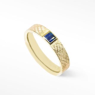Blue Sapphire Gold 18k Ring - Nina Wynn
