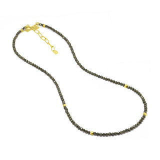 Chloe Pyrite 18k Yellow Gold Necklace - Nina Wynn