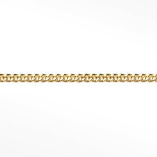 Cuban 2.5mm Yellow Gold Filled Chain for Permanent Jewelry - Nina Wynn