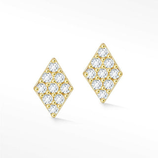 Diamond of Diamonds Push back Earrings 14k Yellow Gold - Nina Wynn