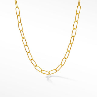 Elite Textured Paper clip Gold Vermeil Chain - Nina Wynn