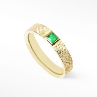 Emerald 18k Yellow Gold Ring - Nina Wynn