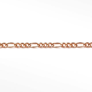 Figaro 1.5mm Rose Gold Filled Chain for Permanent Jewelry - Nina Wynn