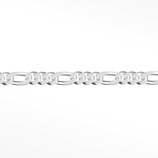 Figaro 4x3mm & 6.5x3mm Sterling Silver Chain Designer Line for Permanent Jewelry - Nina Wynn