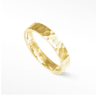 Forged 14k Yellow Gold Ring - Nina Wynn