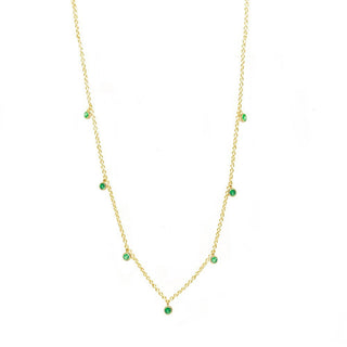 Forged Emerald 18k Yellow Gold Necklace - Nina Wynn