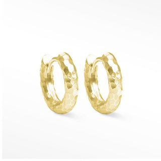 Forged Infinity Gold 18k Hoop Earrings - NINA WYNN