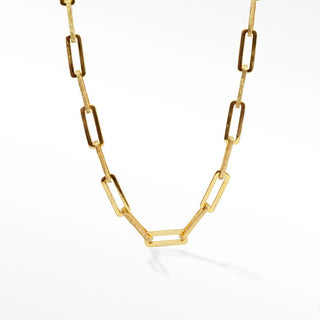 Mama Paperclip 14k Yellow Gold Necklace 18'' - Nina Wynn