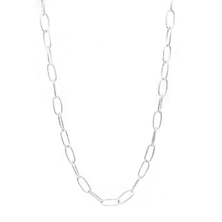 Paperclip Light Small Silver Necklace - Nina Wynn