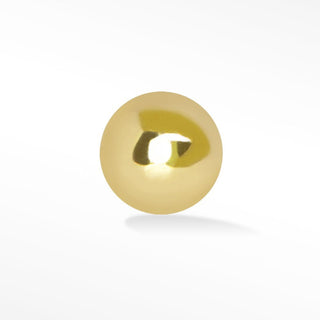 Sphere 2.5mm Flat back Earring 14k Yellow Gold - Nina Wynn