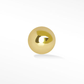 Sphere 2mm Flat back Earring 14k Yellow Gold - Nina Wynn